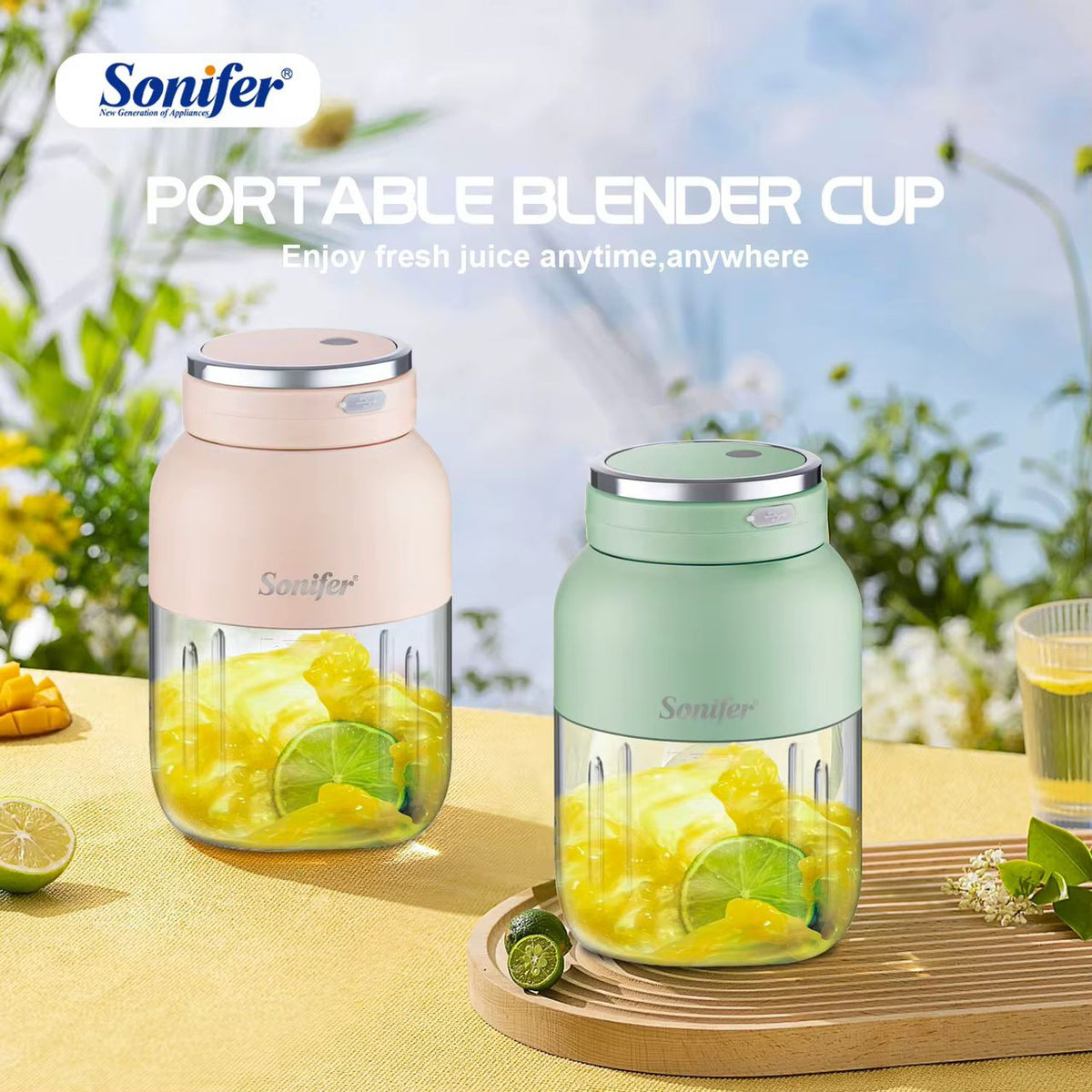 🥳 Sonifer Portable Blender Cup SF-8131 – Mixez partout et facilement !