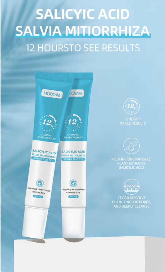 ✨ Gel Anti-Acné à l’Acide Salicylique – Retrouve une peau plus nette