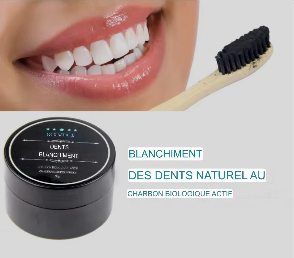 🖤 Charbon Blanchisseur de Dents – Sourire Plus Éclatant en Quelques Minutes