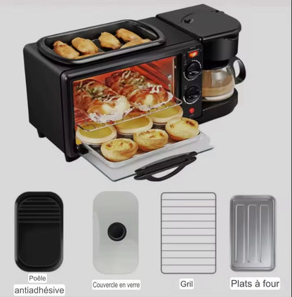🍳 Breakfast Maker 3-en-1 — Le Petit Déjeuner Complet en Un Seul Appareil !