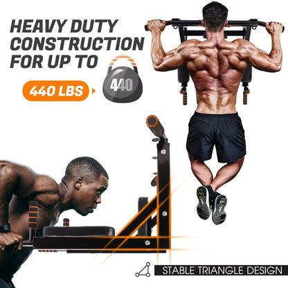 💪🔥 Station de Musculation Murale 2-en-1