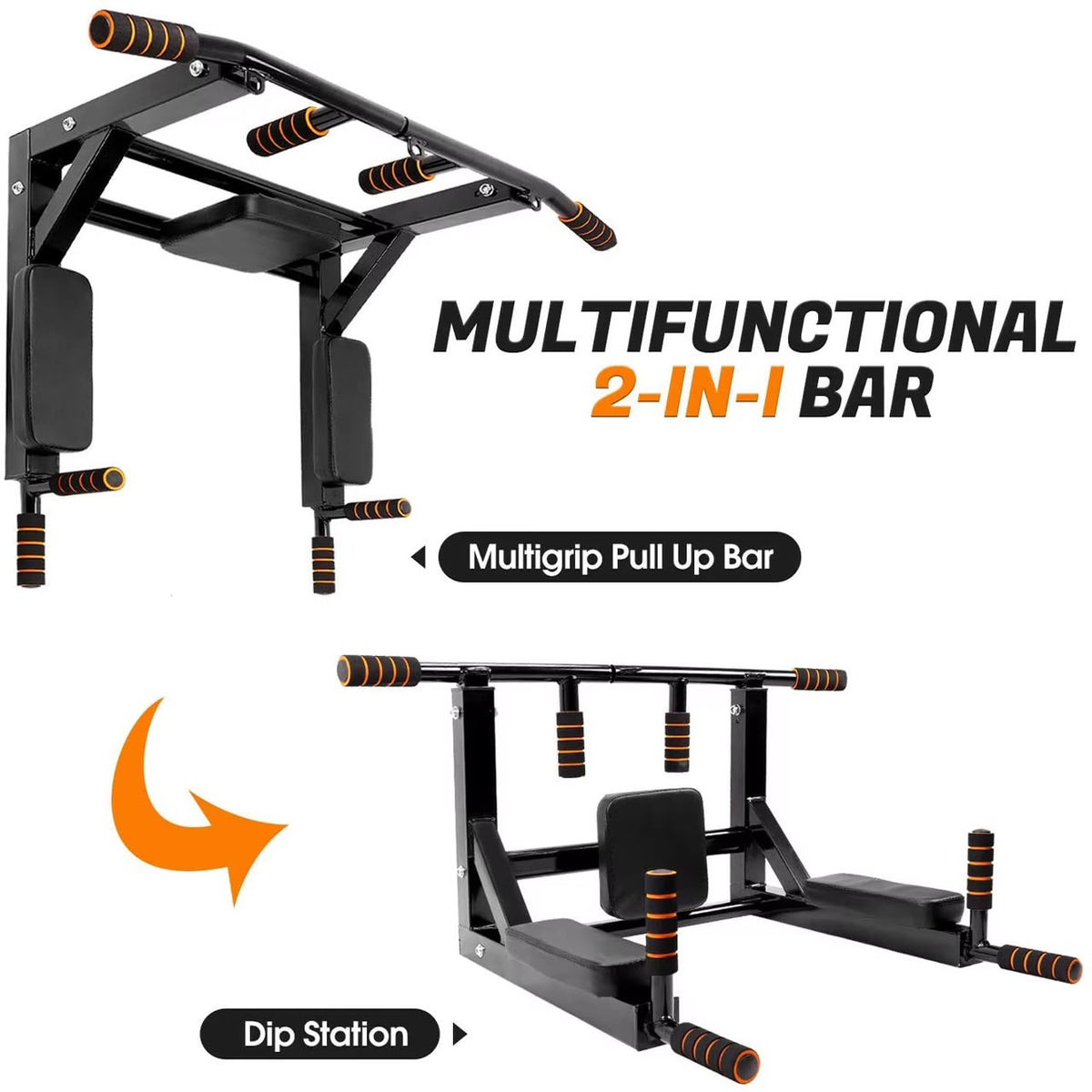 💪🔥 Station de Musculation Murale 2-en-1