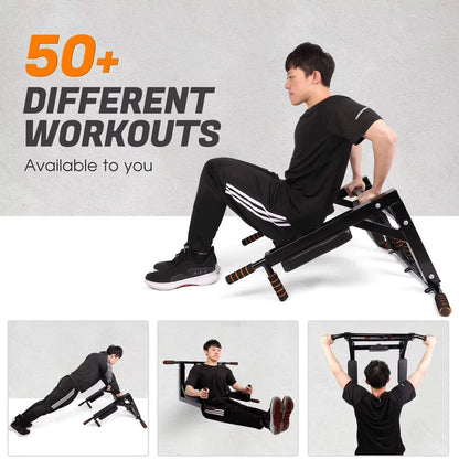 💪🔥 Station de Musculation Murale 2-en-1