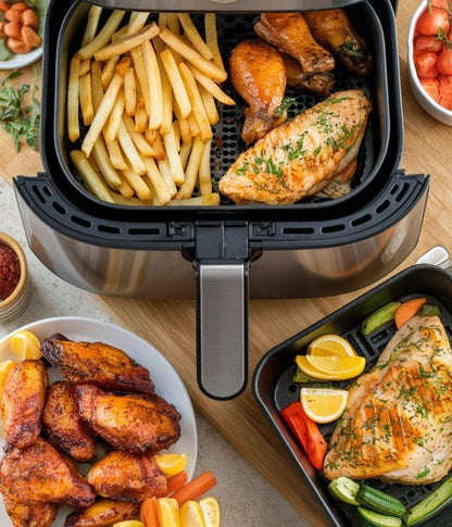 🍟 Air Fryer – Friteuse sans huile familiale 13L 🍗✨