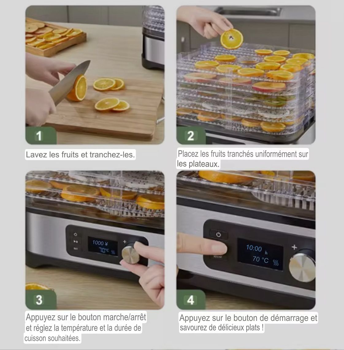 🍎 Déshydrateur Alimentaire Multifonction