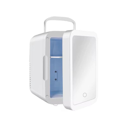 ✨ Mini Frigo Miroir LED – L’Indispensable Beauté & Confort