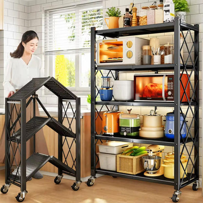 🏡 Étagère Pliable 5 Niveaux – Rangement Instantané