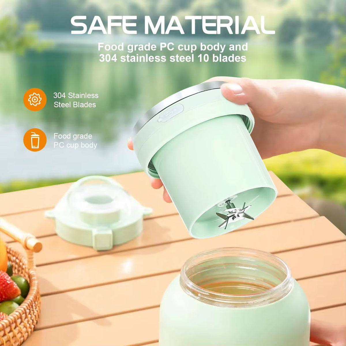 🥳 Sonifer Portable Blender Cup SF-8131 – Mixez partout et facilement !