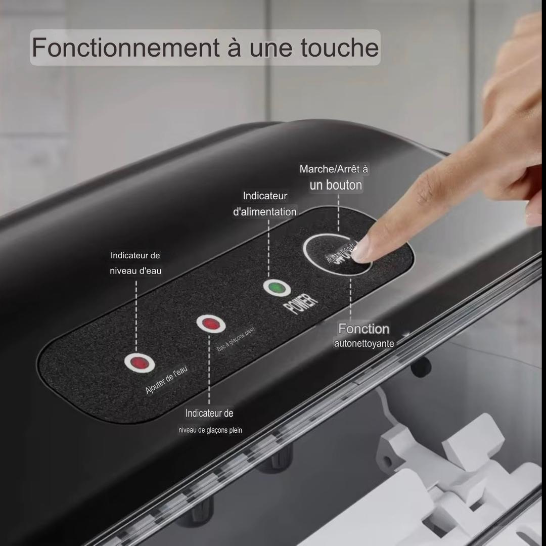 🧊 MACHINE À GLAÇONS EXPRESS – GLAÇONS EN 6 À 10 MINUTES !