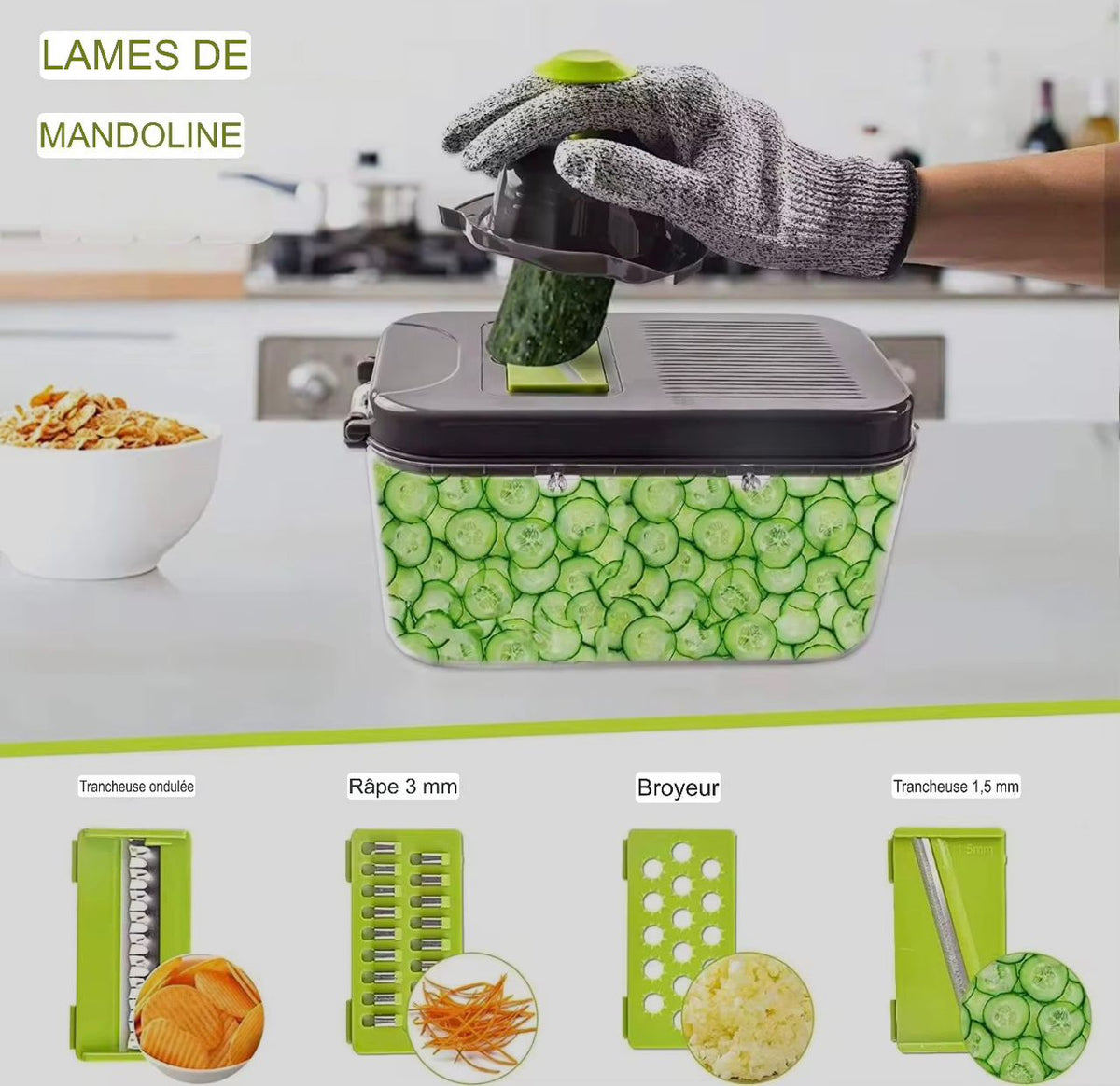 🥕 Coupe-Légumes Multifonction 22-en-1 – La Cuisine Intelligente
