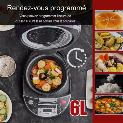 🍚 Cuiseur de Riz Intelligent 6L – La Cuisine Sans Stress